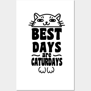 Best Days Are Caturdays Ver 2 Posters and Art